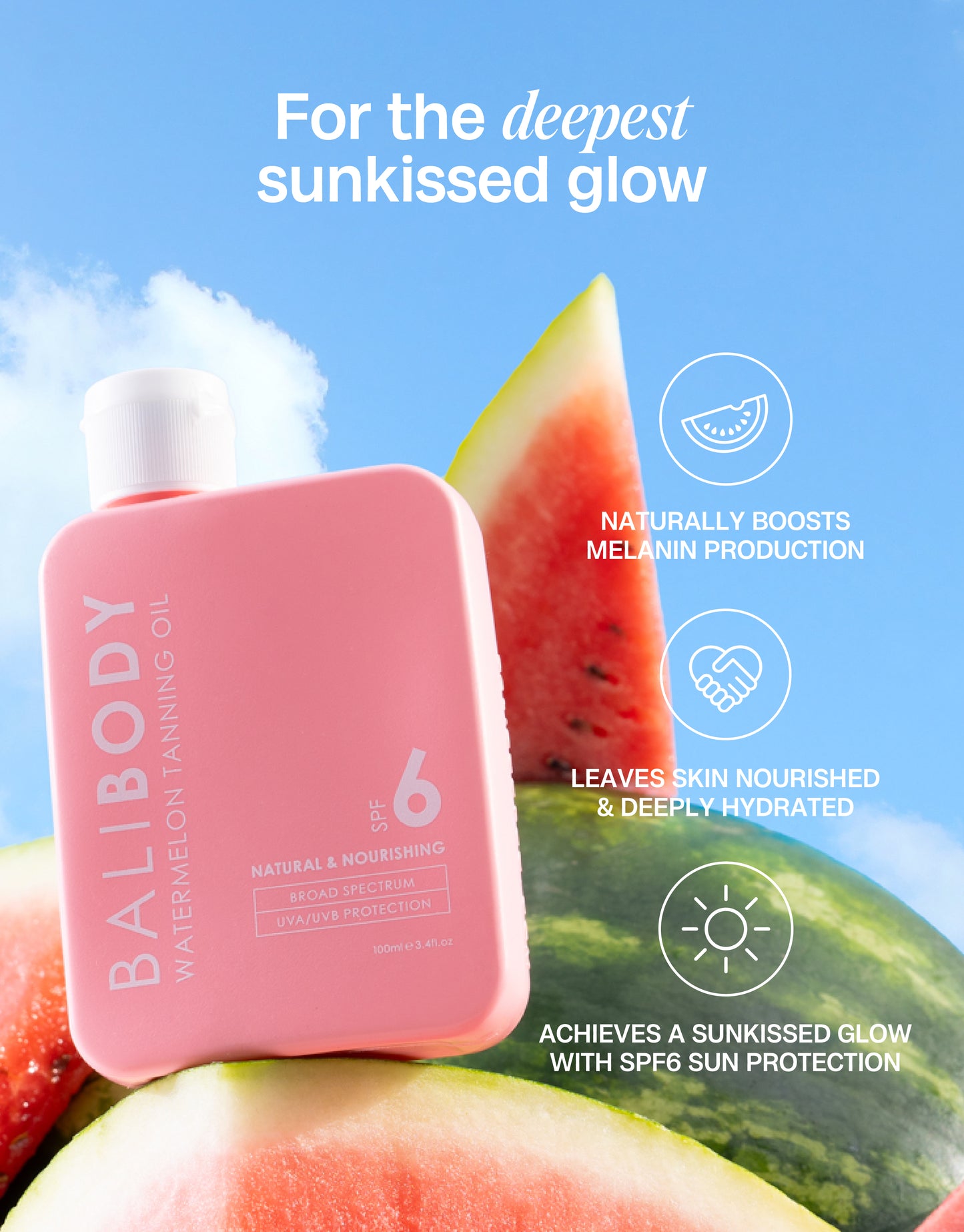 Watermelon Tanning Oil SPF6